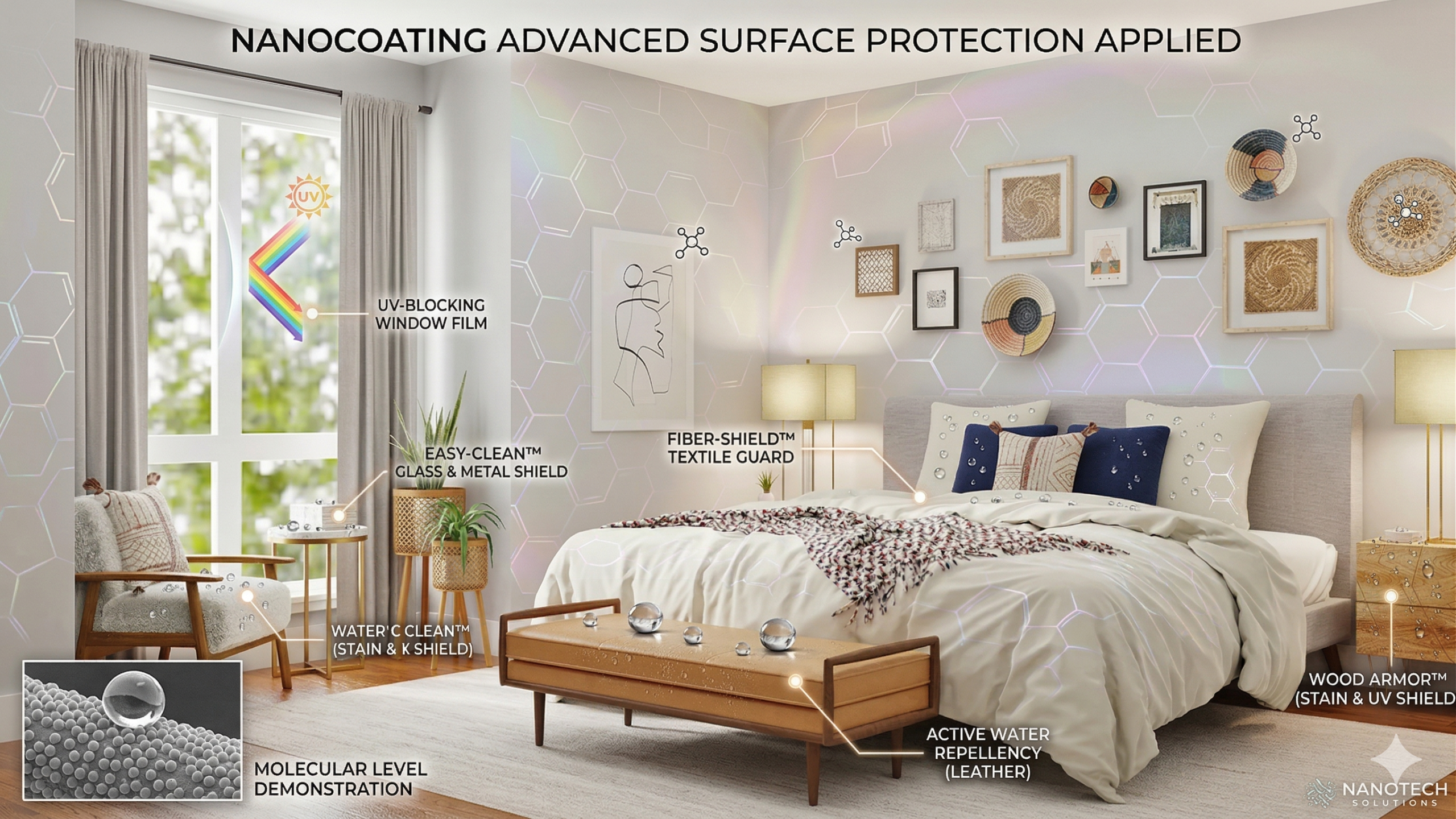 Surface Protection Film Applied on Countertop