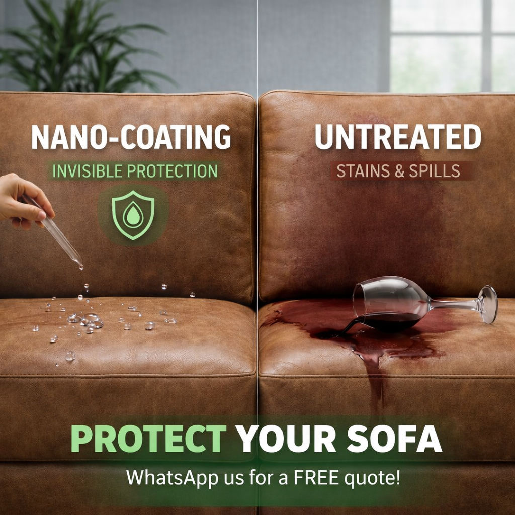 Premium Sofa Protected with Nanocoating